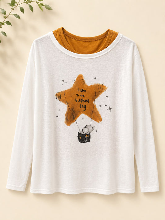 Ivory Golden Star Tee