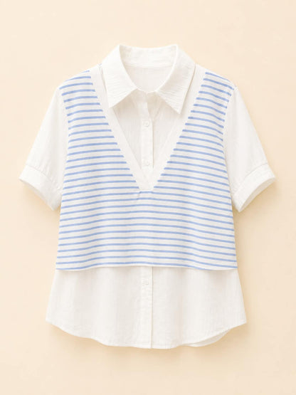 Stripe Layered Shirt
