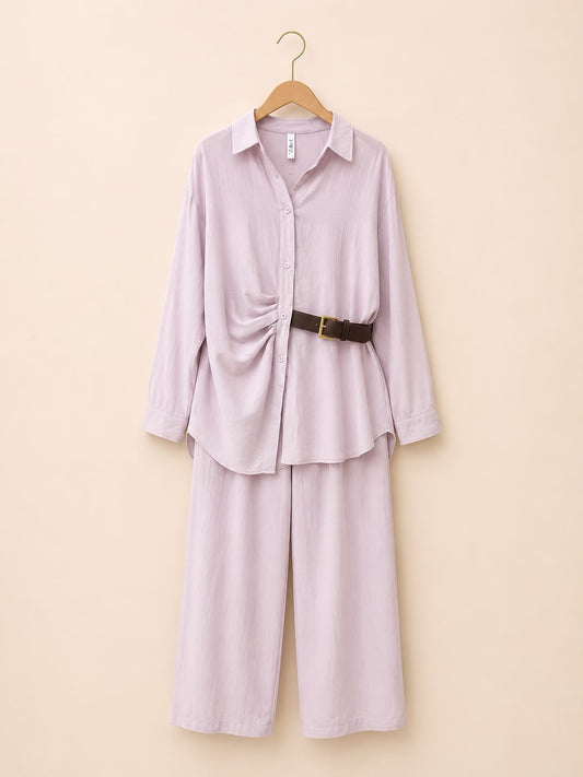belted wrap co-ord set