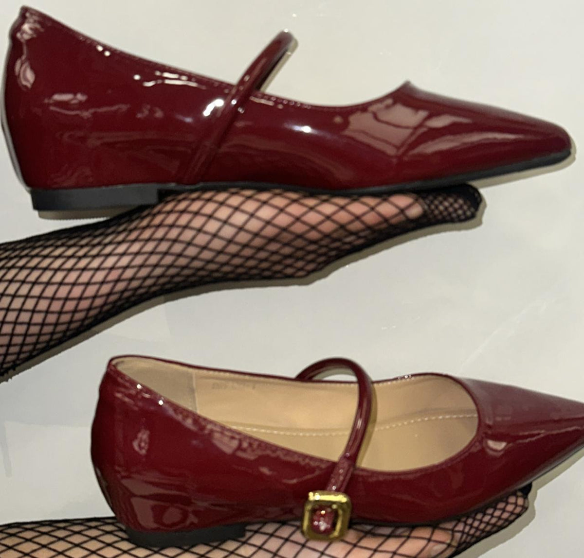 Mary Jane Flats with Buckle Straps
