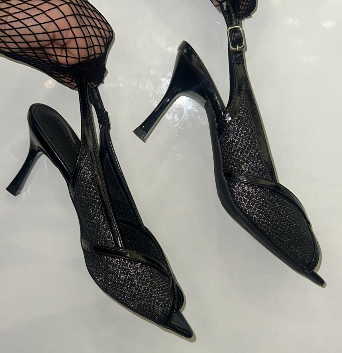 Sparkle Slingback Stiletto Heels