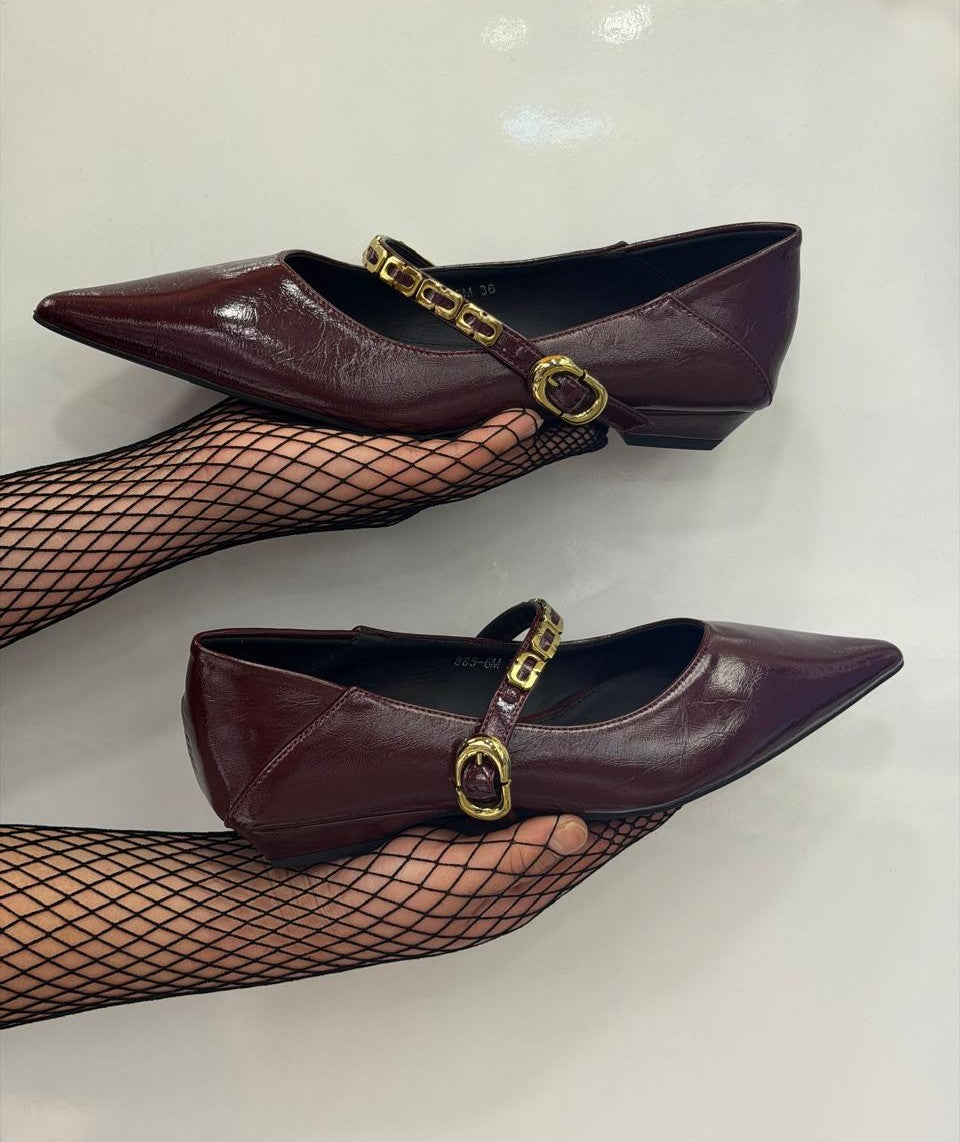 Nior Luxe Pointed Flats