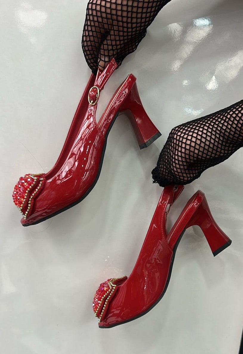 Women's Slingback Heels with Pointed Toes