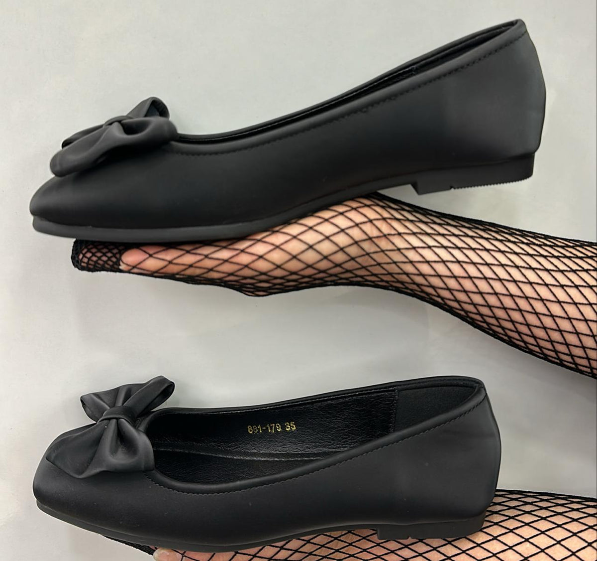 Pouncing Panda Balleina Flats with bows