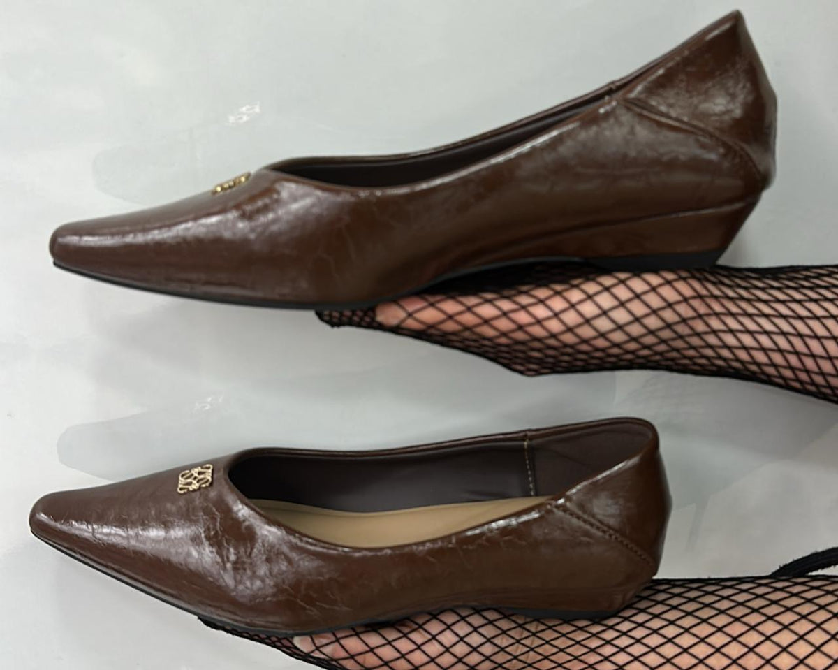 Linzi Pointed-Toe Wedge Ballet Flats
