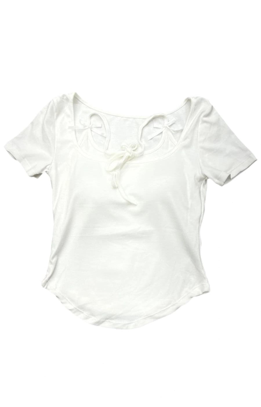 Layered Bow detail Baby Tee