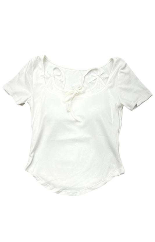 Layered Bow detail Baby Tee