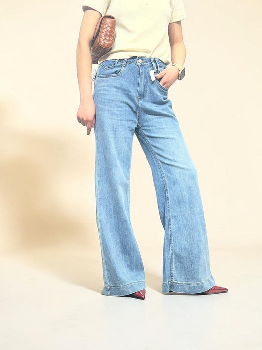 High-rise Wide Jeans