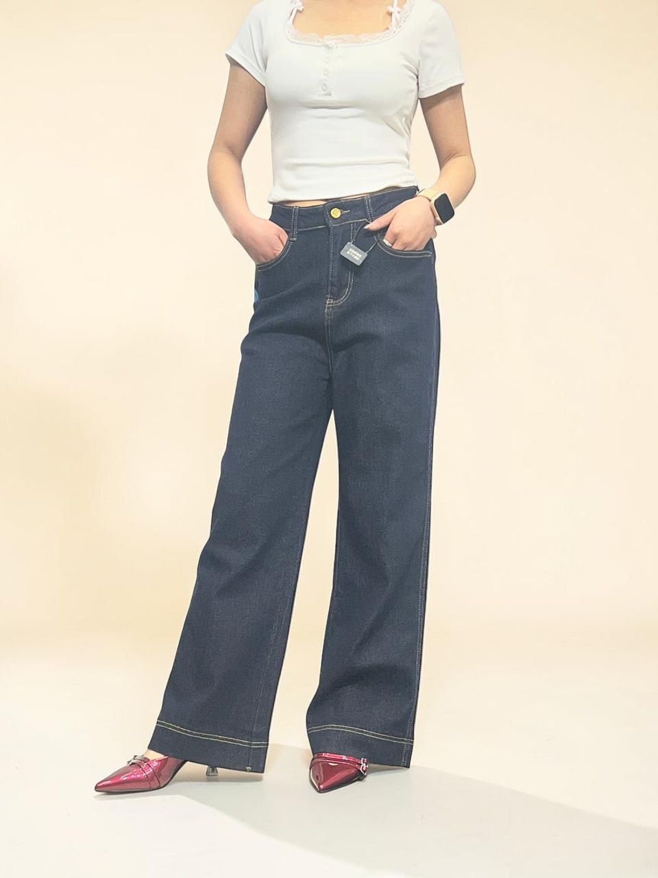 Wide Straight Leg Jeans