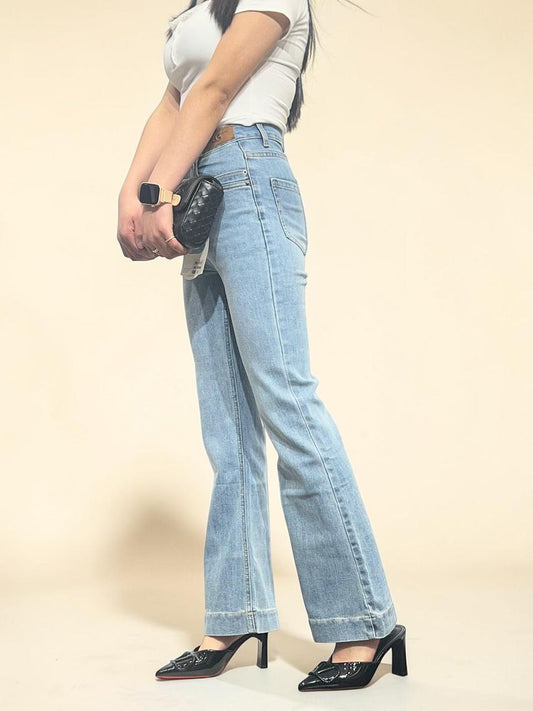 Light-wash Slim flare Jeans
