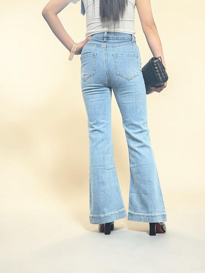 Light-wash Slim flare Jeans