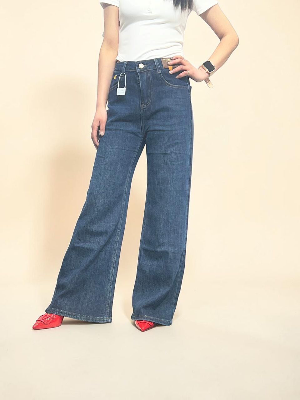 High-rise Relaxed Wide Jeans