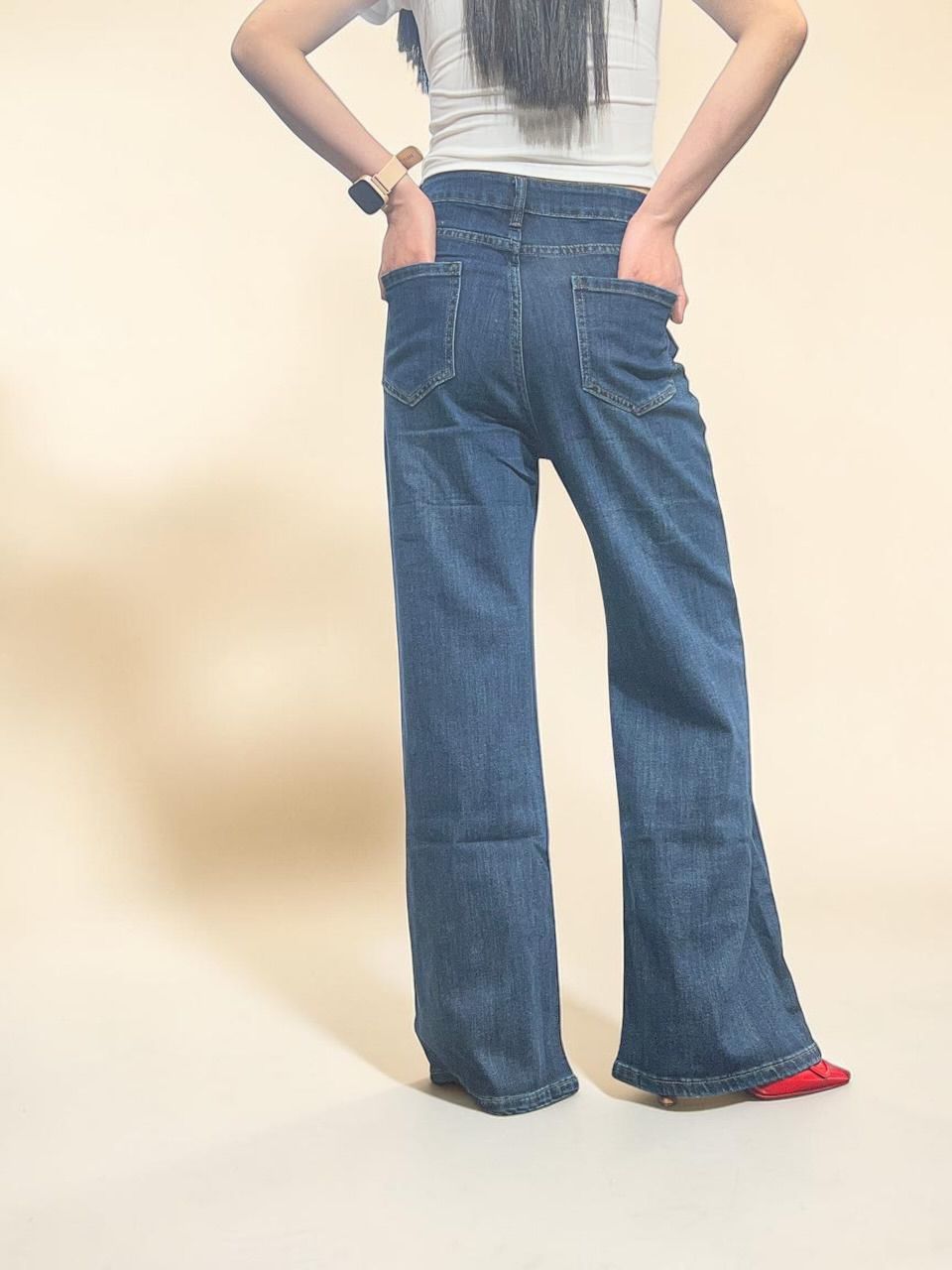 High-rise Relaxed Wide Jeans