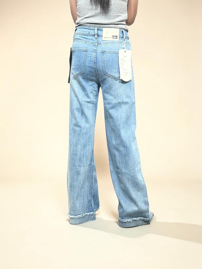 Light-wash Wide Jeans