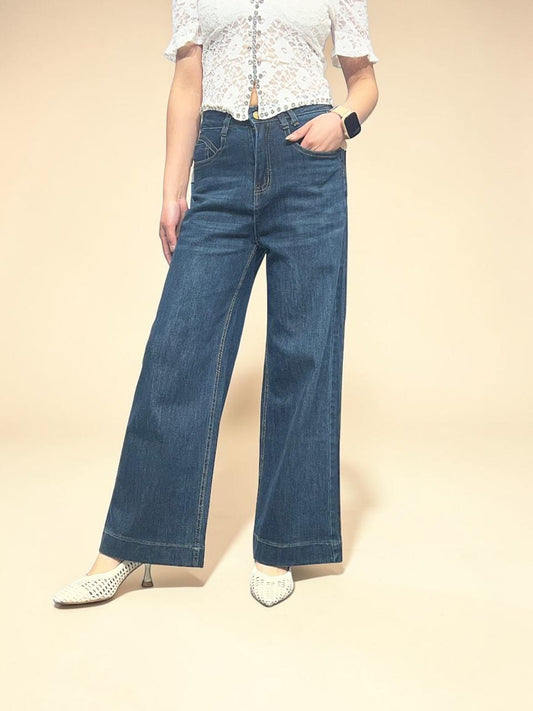 Cropped Wide-leg Jeans