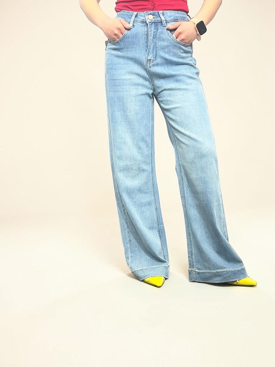 High-Rise Wide Leg Jeans