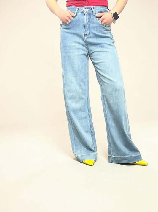 High-Rise Wide Leg Jeans