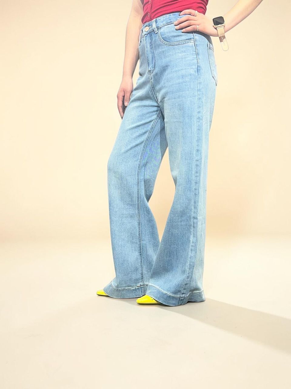 High-Rise Wide Leg Jeans