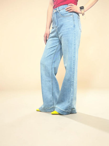 High-Rise Wide Leg Jeans