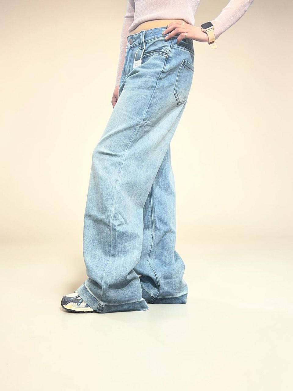 Loose Fit Wide Baggy Jeans