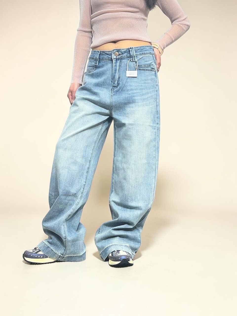 Loose Fit Wide Baggy Jeans