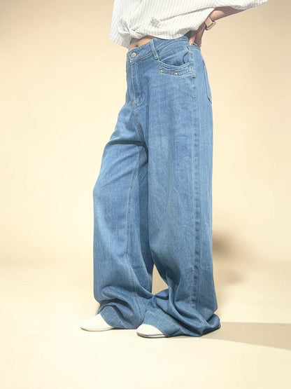 Loose Fit Puddle Jeans