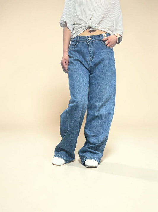 Vintage-wash Boyfriend Jeans