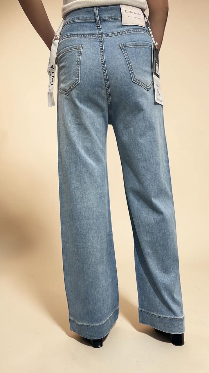 High-Waisted Rhinestone Straight-Leg Jeans
