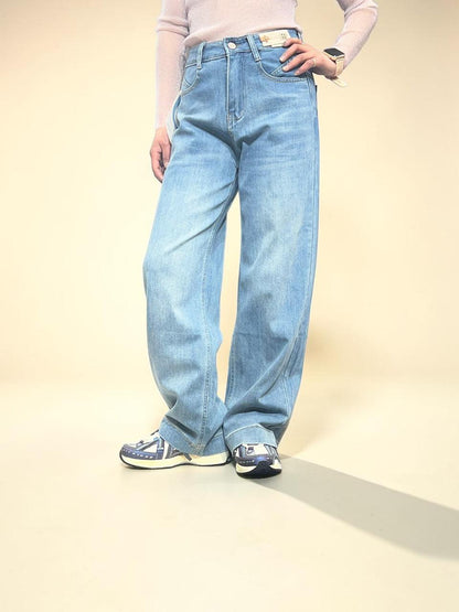 Barrel-leg Jeans