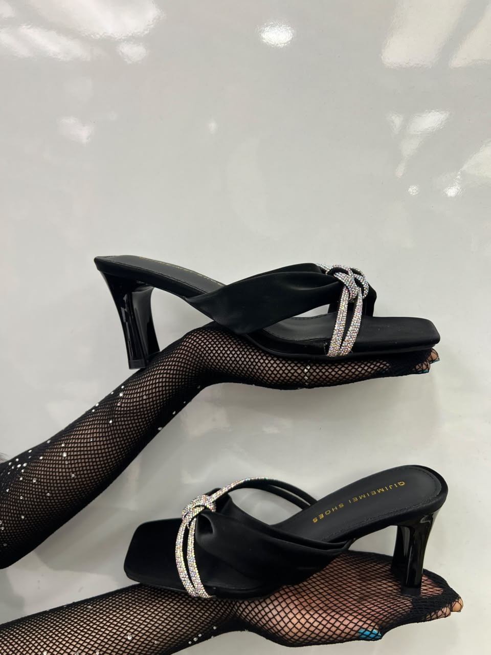 Elegant Bow Strap Heels
