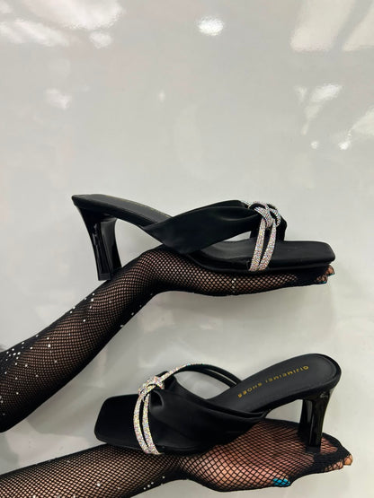 Elegant Bow Strap Heels