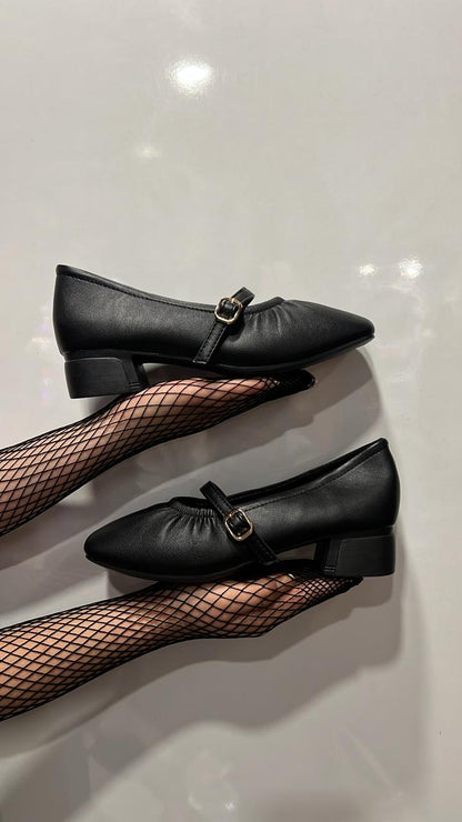 Elegant Mary Jane Block Heels