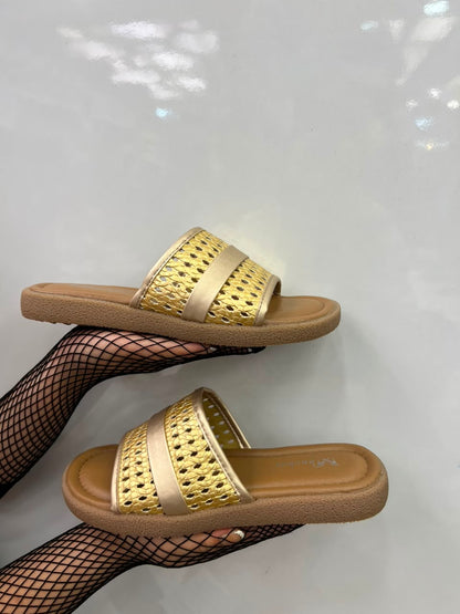 Woven Comfort Slide Sandal