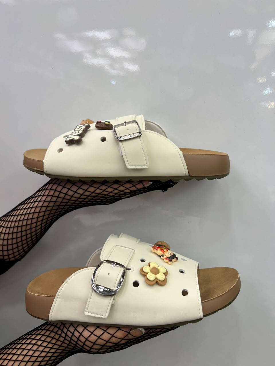 Buckle Comfort Slides Sandal