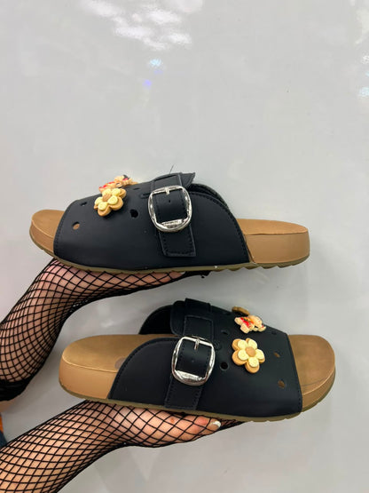 Buckle Comfort Slides Sandal