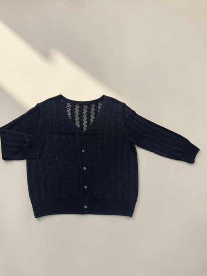 Women's Knit Button Cardigan