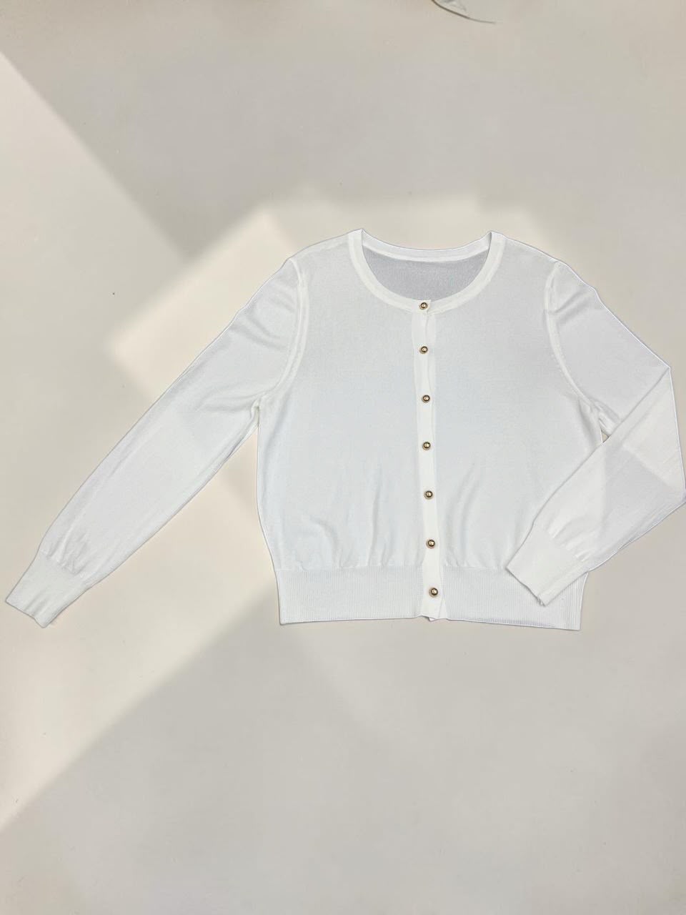 Women's Fine Knit Crew Cardigan