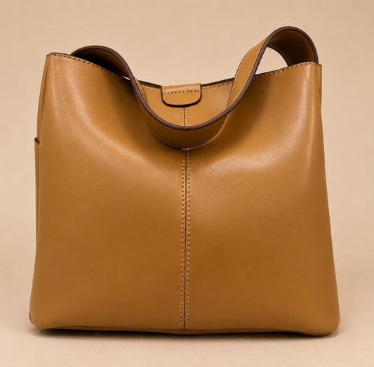 Minimalist Leather Tote Bag