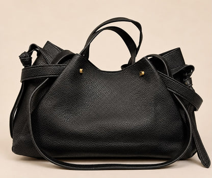 Leather Satchel Crossbody Bag