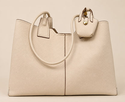 Tote Bag With Mini Bag Charm