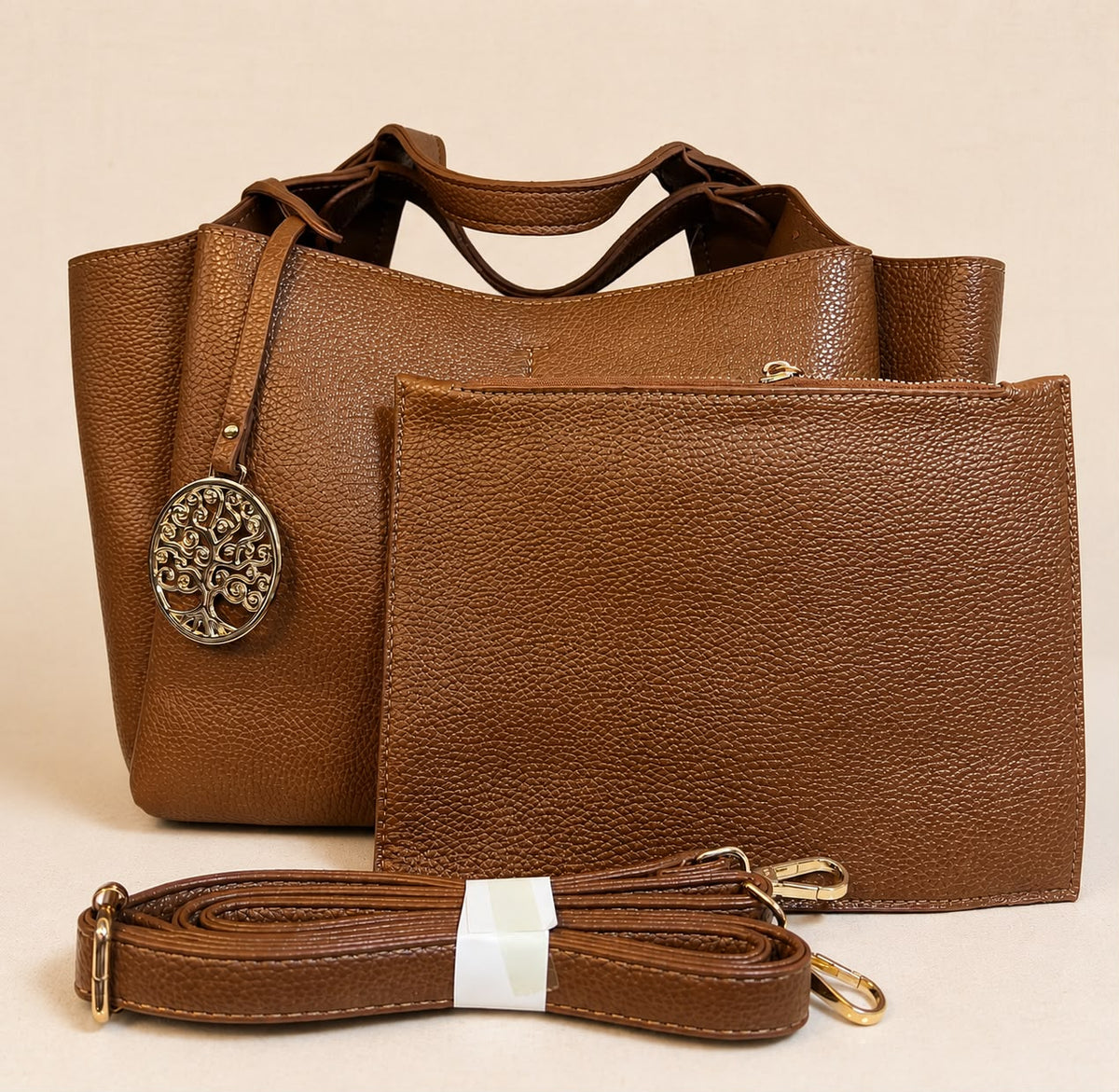 Tote Bag Set With Detachable Pouch
