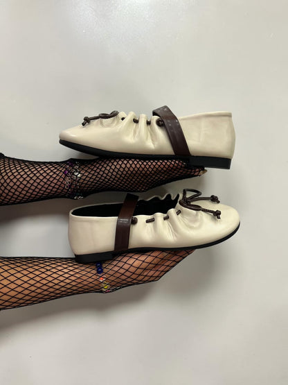 Ruched Mary Jane Ballet