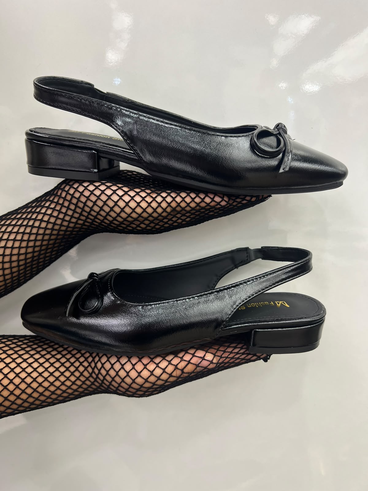 Espresso Bow Slingback Flats
