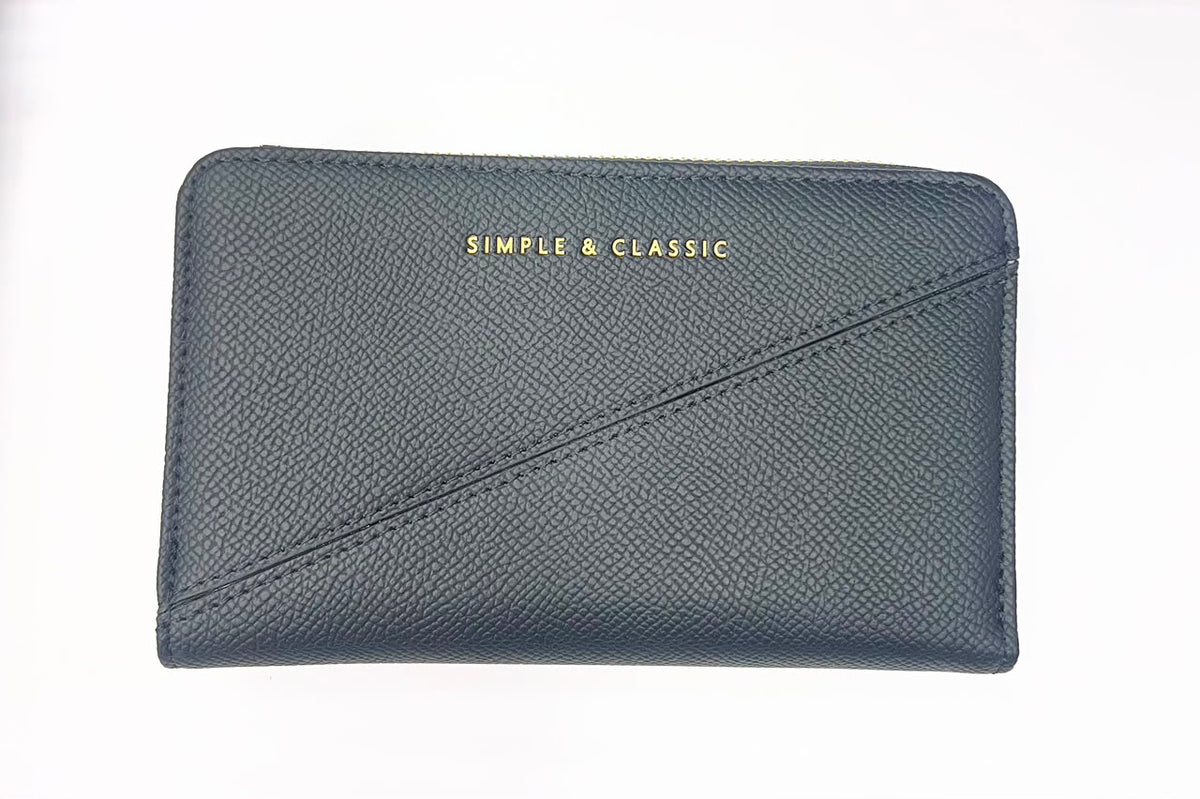 Emerald Edge Zip Wallet