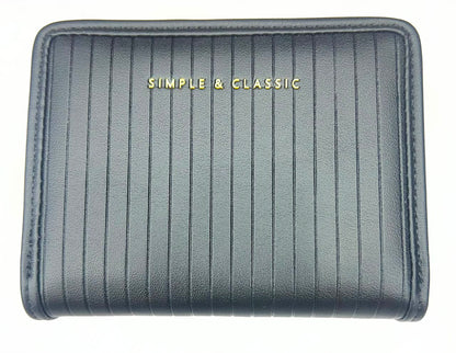 Vertical -Pattern Zip Wallet