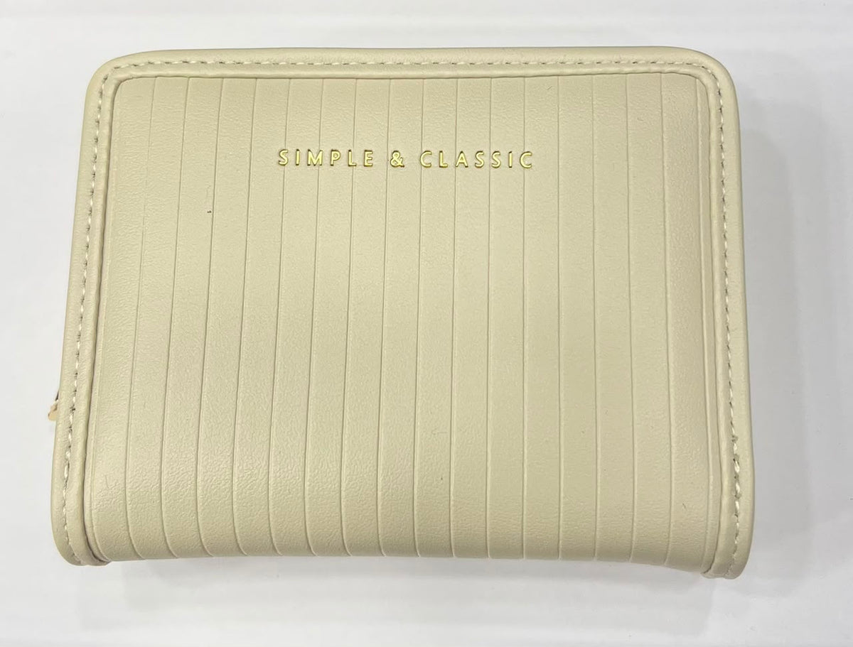 Vertical -Pattern Zip Wallet