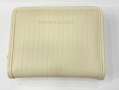Vertical -Pattern Zip Wallet