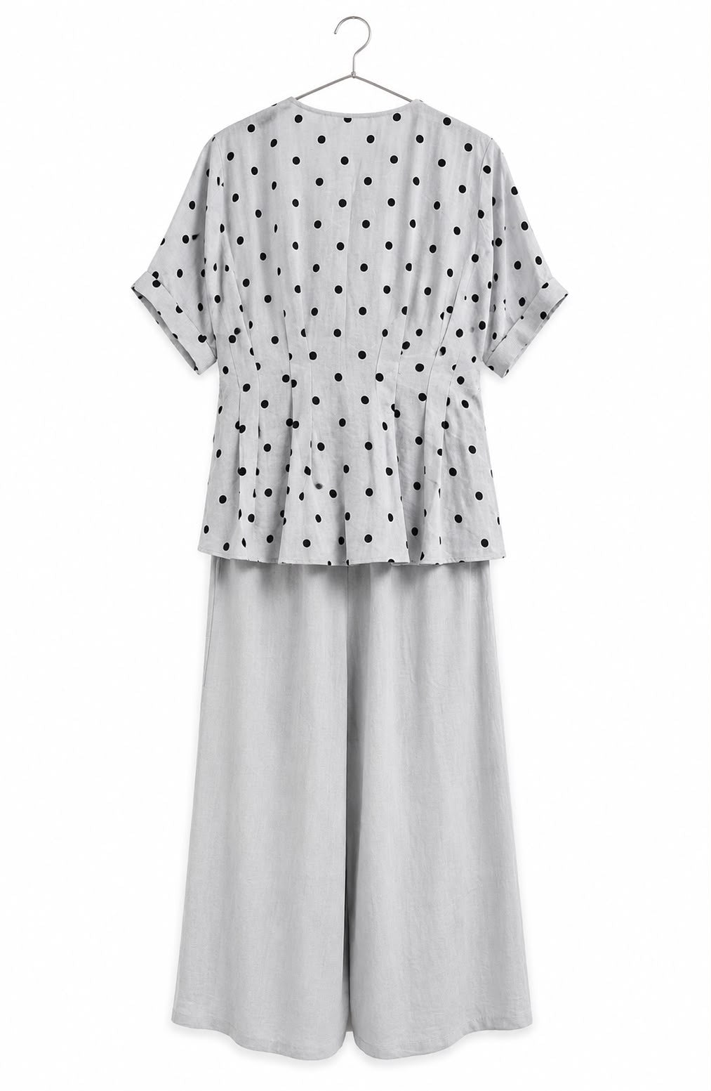 Polka Dot Two-Piece Pant Set