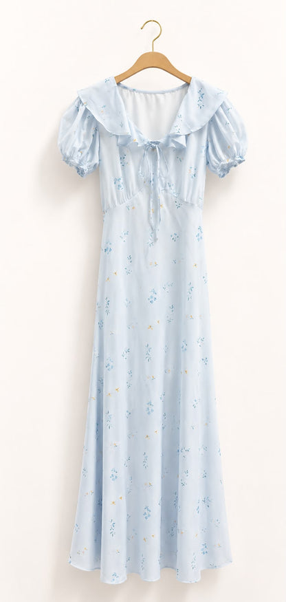 Bloom Ruffle Midi Dress