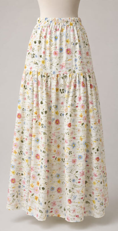 Bloom Tiered Maxi Skirt